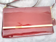 Clarks burgundy patent for sale  UK