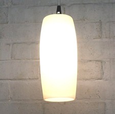 Lámpara de Techo Francesa Vintage Alta Blanco Carcasa Vidrio Cilindro Colgante Retro segunda mano  Embacar hacia Mexico