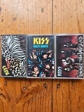 3 x ÁLBUNS BEIJOS Animalize+Crazy Nights+Smashes, Thrashes & Hits FITA CASSETE comprar usado  Enviando para Brazil