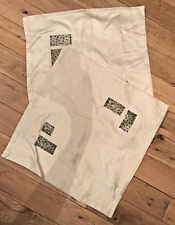 2 X FUTON COMPANY OFF WHITE CETIM FRISADO DETALHE CAPAS DE ALMOFADA QUADRADAS 45X45CM comprar usado  Enviando para Brazil