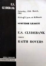 .clydebank raith rovers for sale  BRADFORD