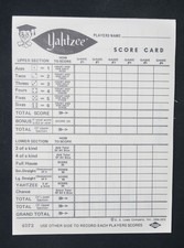 Vintage yahtzee game for sale  Plano