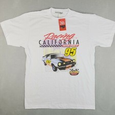 Camiseta Racing California Speedway Motor Sports 95 branca pequena feita nos EUA comprar usado  Enviando para Brazil