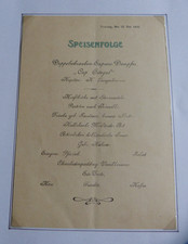 Alte speisekarte dampfer gebraucht kaufen  Hamburg