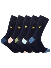 Pacote com 5 meias Graham Premium masculinas Lyle & Scott, azul comprar usado  Enviando para Brazil