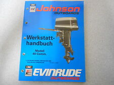 Werkstatthandbuch johnson evin gebraucht kaufen  Fruerlund,-Engelsby, Tastrup