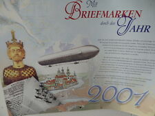 Briefmarkenkalender 2001 deuts gebraucht kaufen  Limbach-Oberfrohna