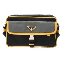 Bolsa de ombro PRADA preta/noir/cinza/amarela 2VH074 800000137442000 comprar usado  Enviando para Brazil