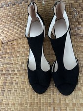 Shoes black suade for sale  READING