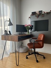 Schreibtisch sheesham massiv gebraucht kaufen  Böblingen
