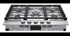 Cooktop a gás LG 30" CBGJ3023S com queimador UltraHeat 20K BTU aço inoxidável escovado comprar usado  Enviando para Brazil
