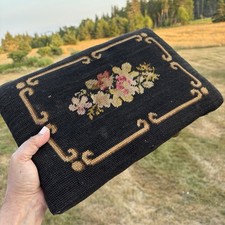 Vintage footstool black for sale  Machias