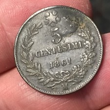 Moneta centesimi 1861 usato  San Martino Buon Albergo