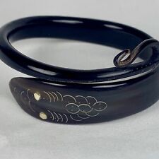 Antiga pulseira de cobra esculpida em chifre vitoriano - Joias vintage da Índia Oriental comprar usado  Enviando para Brazil