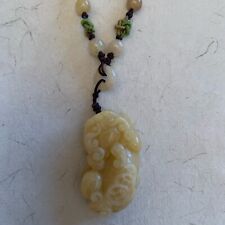 Jade necklace yellow for sale  SOLIHULL