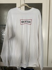 Camiseta Brixton Hombre Manga Larga XXL Blanca segunda mano  Embacar hacia Mexico