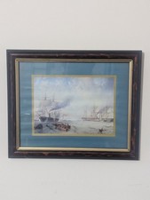 Framed naval review for sale  LONDON