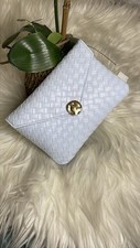 🦋Ipsy®️ Clutch MU tecido azul bebê com botão dourado Glam Bag🦋, usado comprar usado  Enviando para Brazil