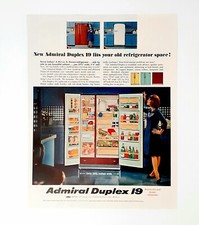 Admiral geladeira freezer anúncio vintage 1964 original duplex 19 anúncio comprar usado  Enviando para Brazil