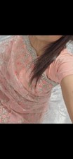 Pink net saree for sale  OLDHAM