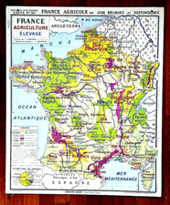 Affiche carte scolaire d'occasion  Bar-le-Duc