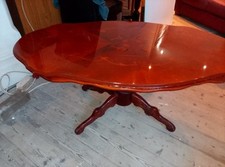 Oval mahogany pedestal for sale  LYTHAM ST. ANNES