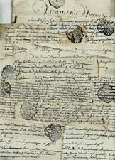 100 manuscrits xviii d'occasion  Le Val-d'Ajol