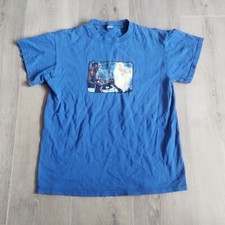 Usado, Camisa juvenil Sonic vintage NYC fantasmas e flores M azul dupla face algodão tripulação comprar usado  Enviando para Brazil