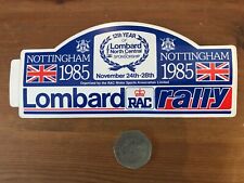 Lombard rac rally for sale  STAFFORD