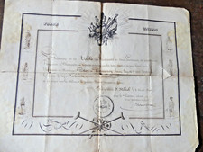 1840 beau diplome d'occasion  Morestel