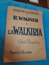 Libro spartito wagner usato  Italia