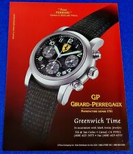 1998 RELÓGIO DE PULSO FERRARI POR GIRARD-PERREGAUX (GP) FÓRMULA 1 - ANÚNCIO IMPRESSO ORIGINAL comprar usado  Enviando para Brazil