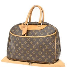 Bolsa de mão LOUIS VUITTON LV logotipo Deauville monograma couro marrom M47270 83EF538 comprar usado  Enviando para Brazil