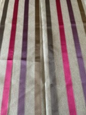 Multicoloured stripe fabric for sale  HARLESTON
