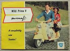 Nsu prima scooter for sale  LEICESTER