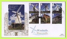 G.B. 2017 Wiatraki zestaw na Benham Gold First Day Cover, używany na sprzedaż  Wysyłka do Poland