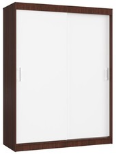 AKORD SZAFA PRZESUWNA 150 cm CLP MONO WENGE/BIAŁA na sprzedaż  PL