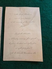 Convite de casamento antigo 1885 Sembower Strickler Uniontown PA, usado comprar usado  Enviando para Brazil