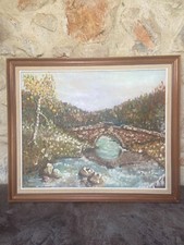 Ancienne peinture huile d'occasion  Claira