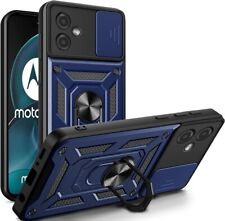 Capa telefone suporte anel à prova de choque + protetor de tela para Motorola Moto G14 comprar usado  Enviando para Brazil