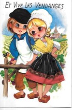 Carte brodee vendanges d'occasion  Rosheim