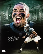 Foto de colagem de futebol 11x14 assinada por Jalen Hurts Philadelphia Eagles JSA comprar usado  Enviando para Brazil