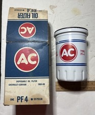 Filtro de óleo do motor (1), GM #5575538, branco NOS 1960-1969 Chevy Corvair AC #PF4 comprar usado  Enviando para Brazil