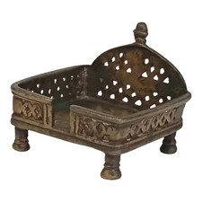Cadeira sagrada Hasan cantada fina vintage antiga bronze hindu deus hindu da década de 1850 comprar usado  Enviando para Brazil