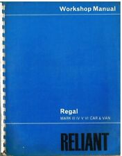 Reliant regal mk3 for sale  ALFRETON