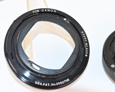 Lote de 3 câmeras de fotografia anel de inversão adaptador lente Canon, usado comprar usado  Enviando para Brazil