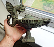 LÂMPADA A ÓLEO ANTIGA ROMA BRONZE GRAND TOUR SÉCULO 19 GRIFO FAUNO DONZELA E COBRA comprar usado LÂMPADA A ÓLEO ANTIGA ROMA BRONZE GRAND TOUR SÉCULO 19 GRIFO FAUNO DONZELA E COBRA comprar usado  Enviando para Brazil