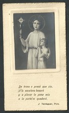 Estampa antigua del Angel de la Guarda andachtsbild santino holy card santini comprar usado  Enviando para Brazil