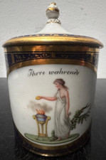Porzellan deckeltasse alt gebraucht kaufen  Berlin