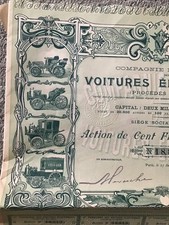 Share cert. voitures d'occasion  Expédié en Belgium